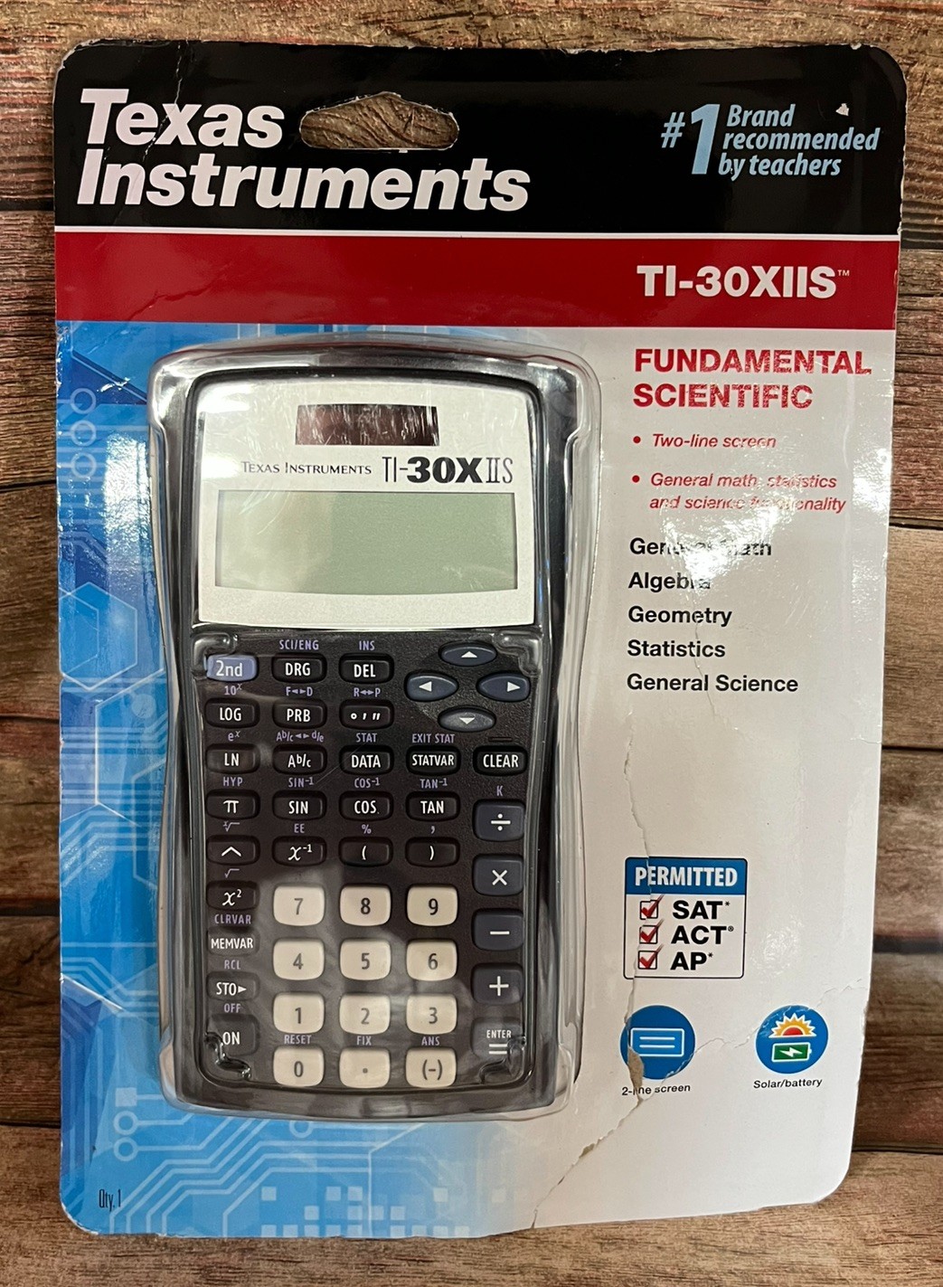Texas Instruments TI-30XIIS Scientific Calculator 2-Line Display SAT ACT Approve