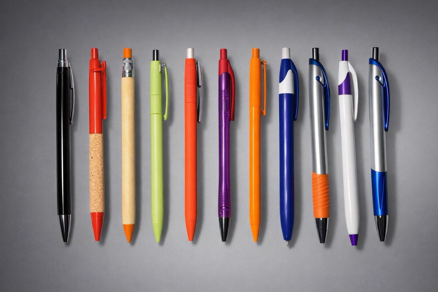 Assorted Ballpoint Pens Bulk Lot Various Colors Office Supply.