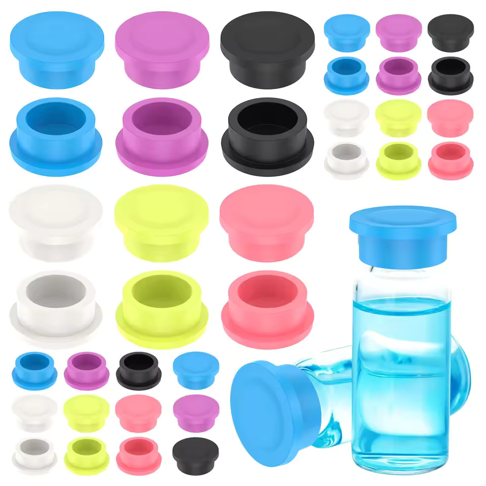 48 Pcs Vial Cap 3ml Glass Vial Leak Proof Evaporation Proof Silicone Seal Top