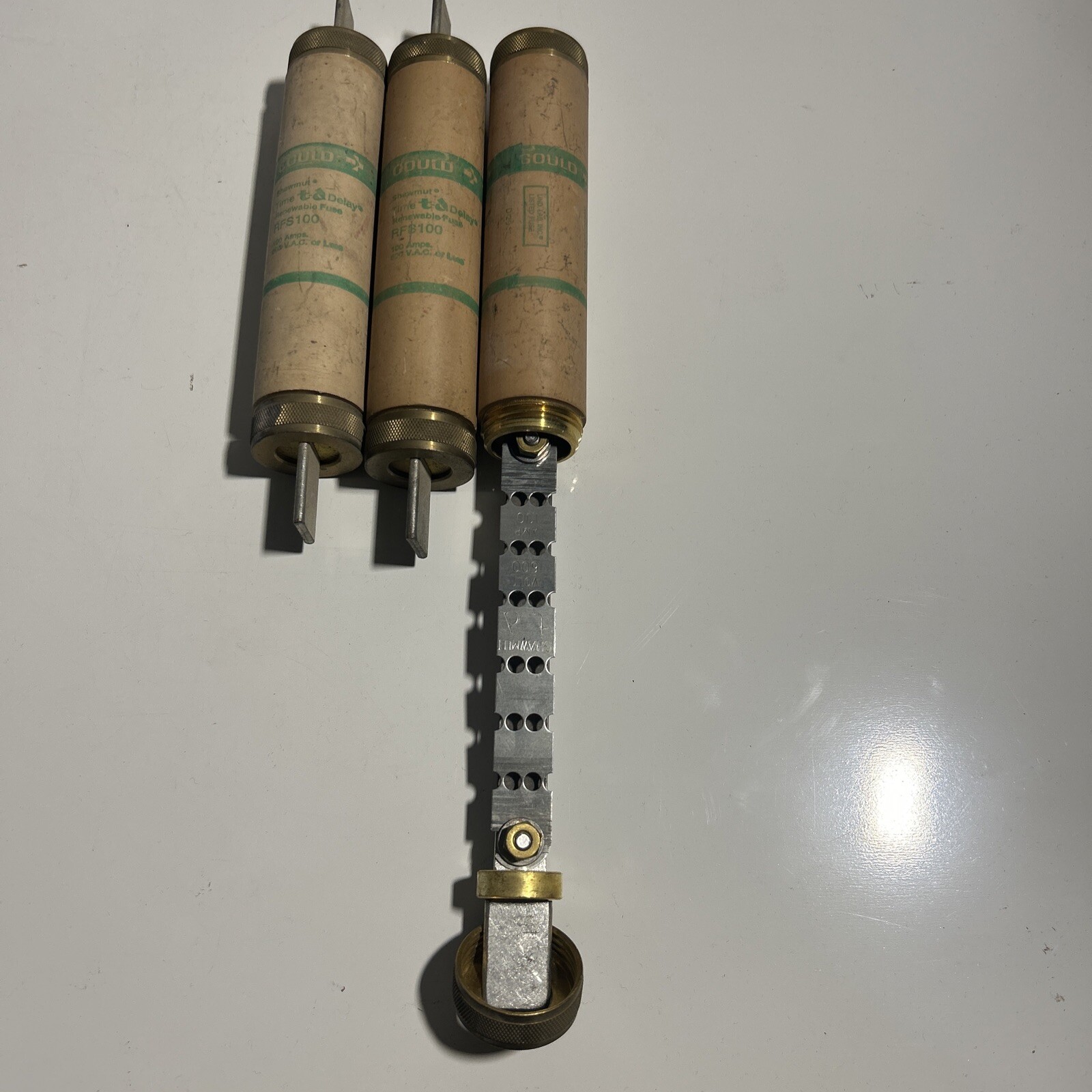 Lot Of 3 Ferraz Shawmut Renewable Fast Acting 100A Fuse RFS100AMP