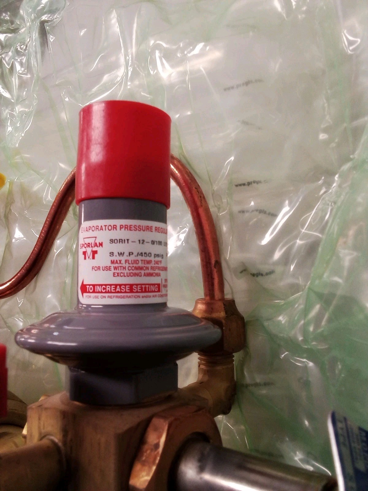 Sporlan SORIT-12-0-100 Pressure Regulator Evaporator Valve less coil 9 ODF