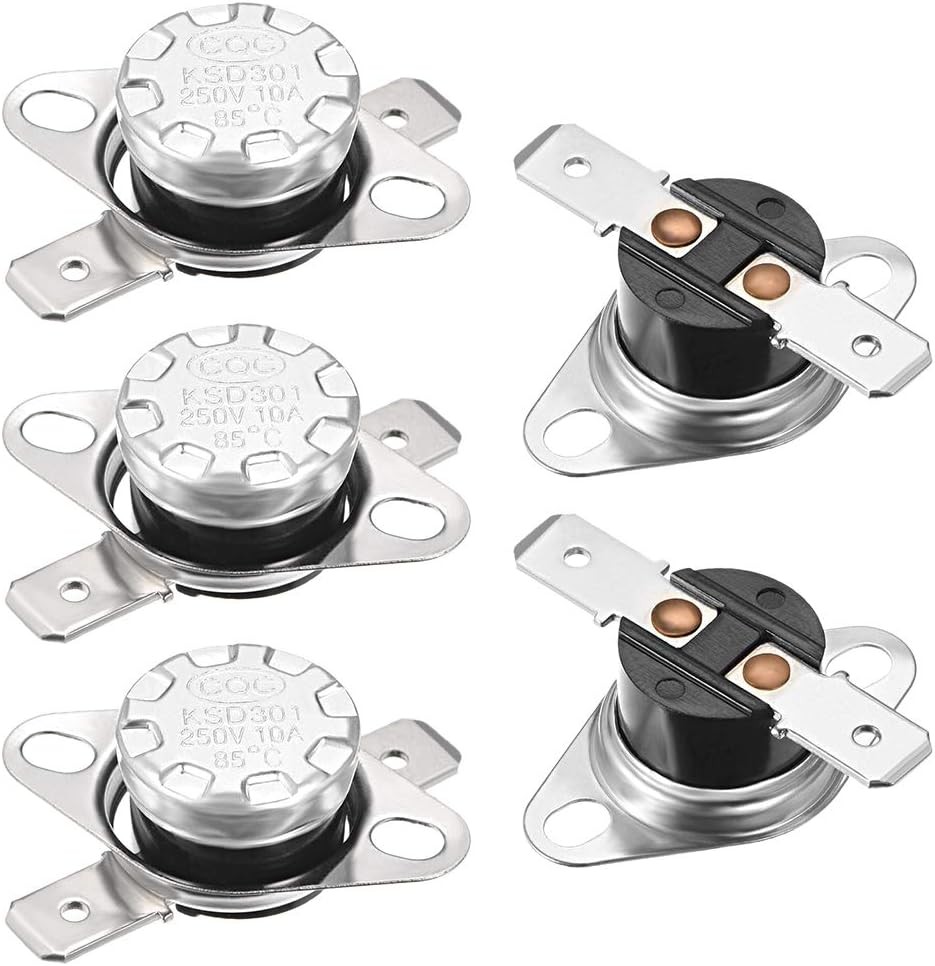 KSD301 Thermostat 85°C 185°F 10A Normally Closed N.C Adjust Number of Items: 5