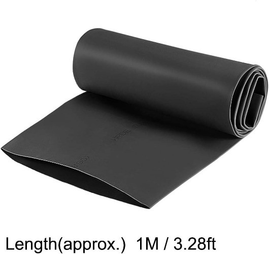 90mm 3.54 Inch Heat Shrink Tubing 3.28FT 21 Ratio Heat Shr Size: 3.54 x 3.28ft