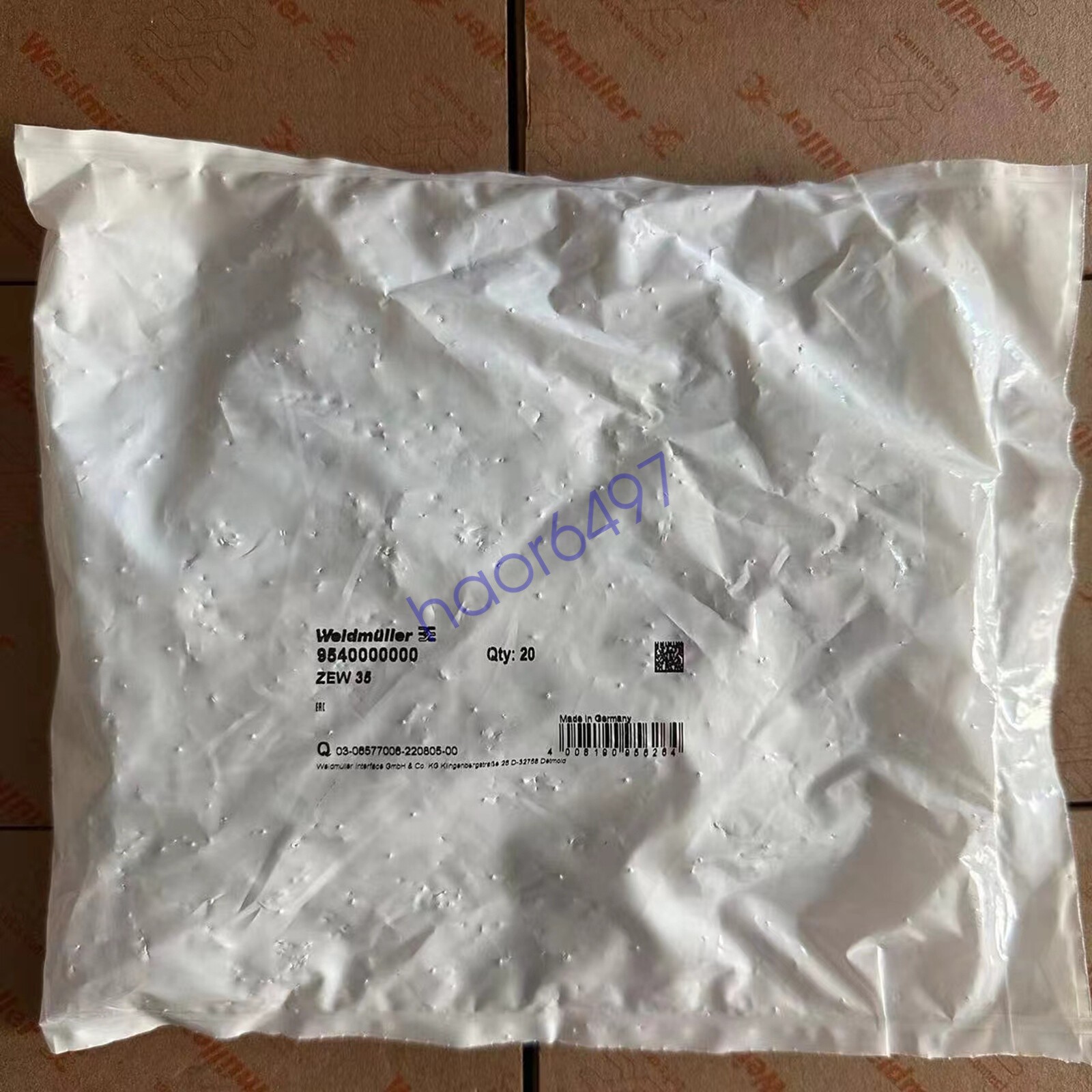 20pcs/Bag New Weidmuller ZEW 35 9540000000 terminal fixing part#QW