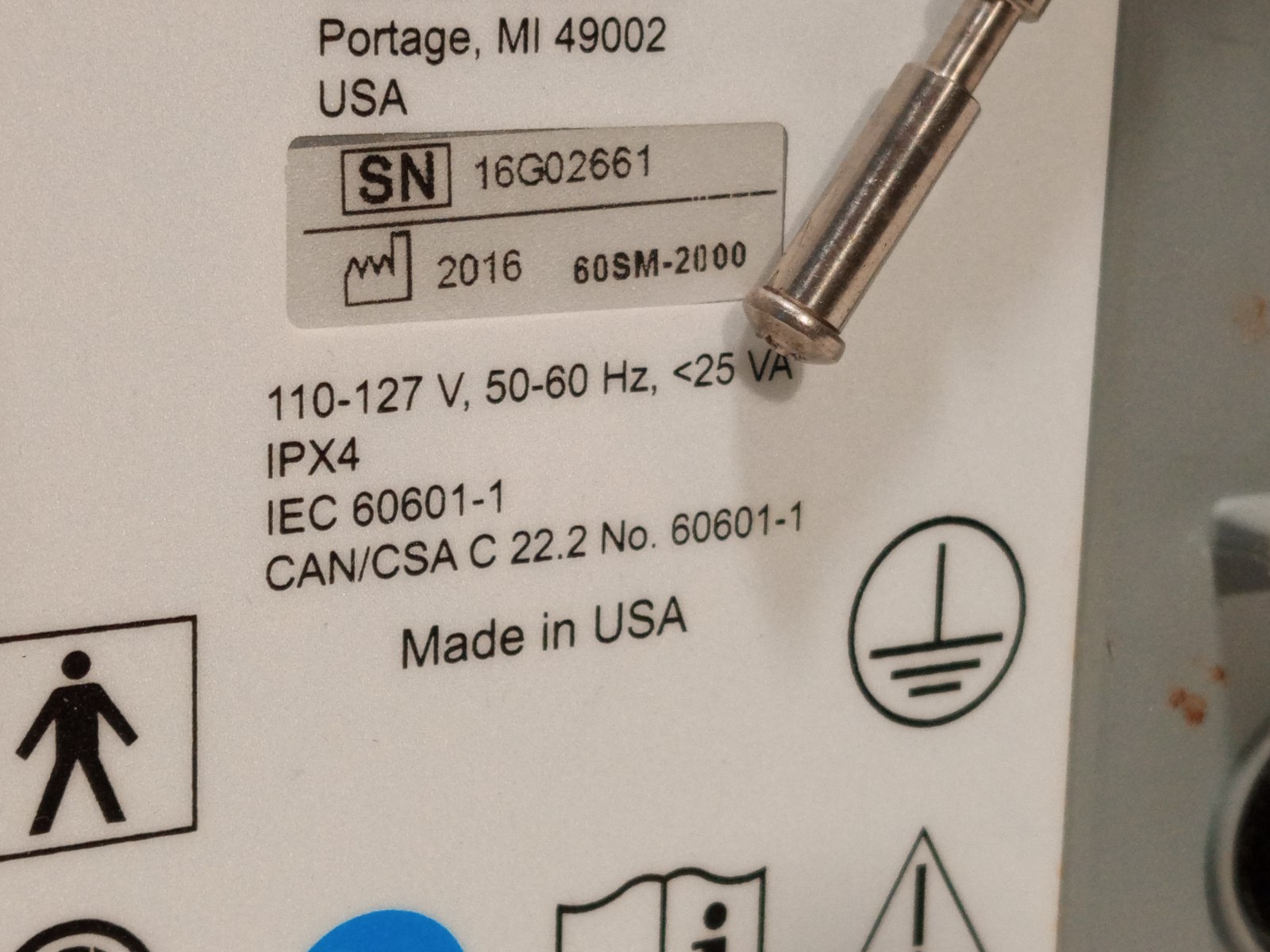 Stryker 2861 Stryker Air mattress pump controller for SPR Plus, 110-127V, IPX4