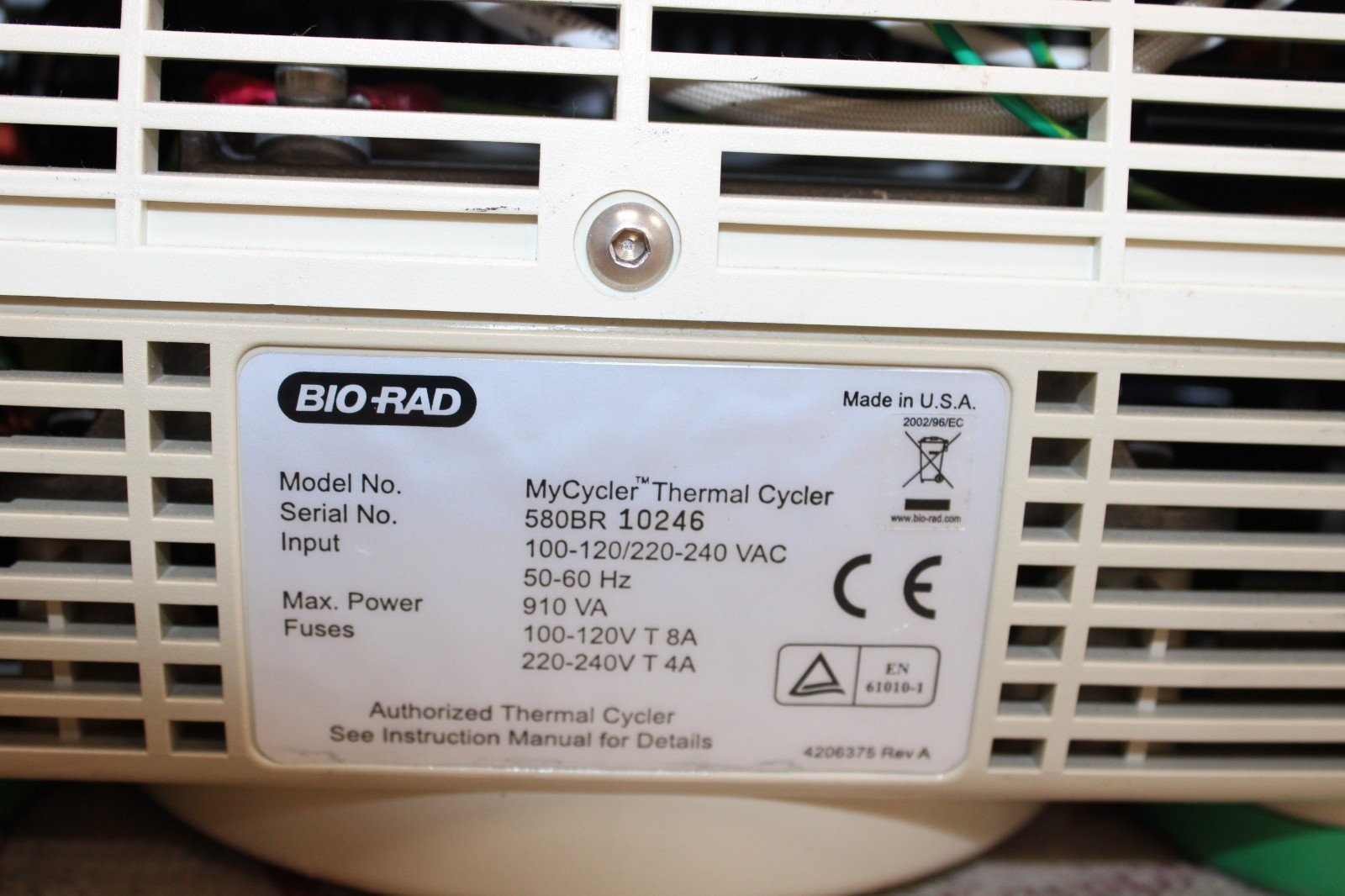 BioRad MyCycler Thermal Cycler 96 Well Bio-Rad w/ Well Block