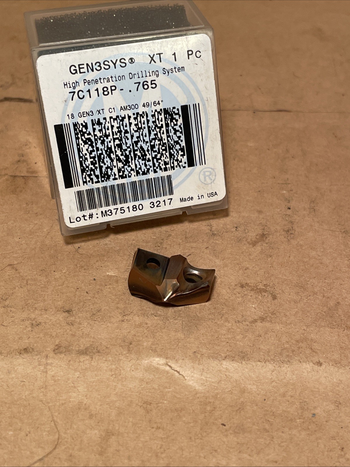 Gen3sys XT 1pc High Penetration Drilling Tip 49/64” 7C118P-.765