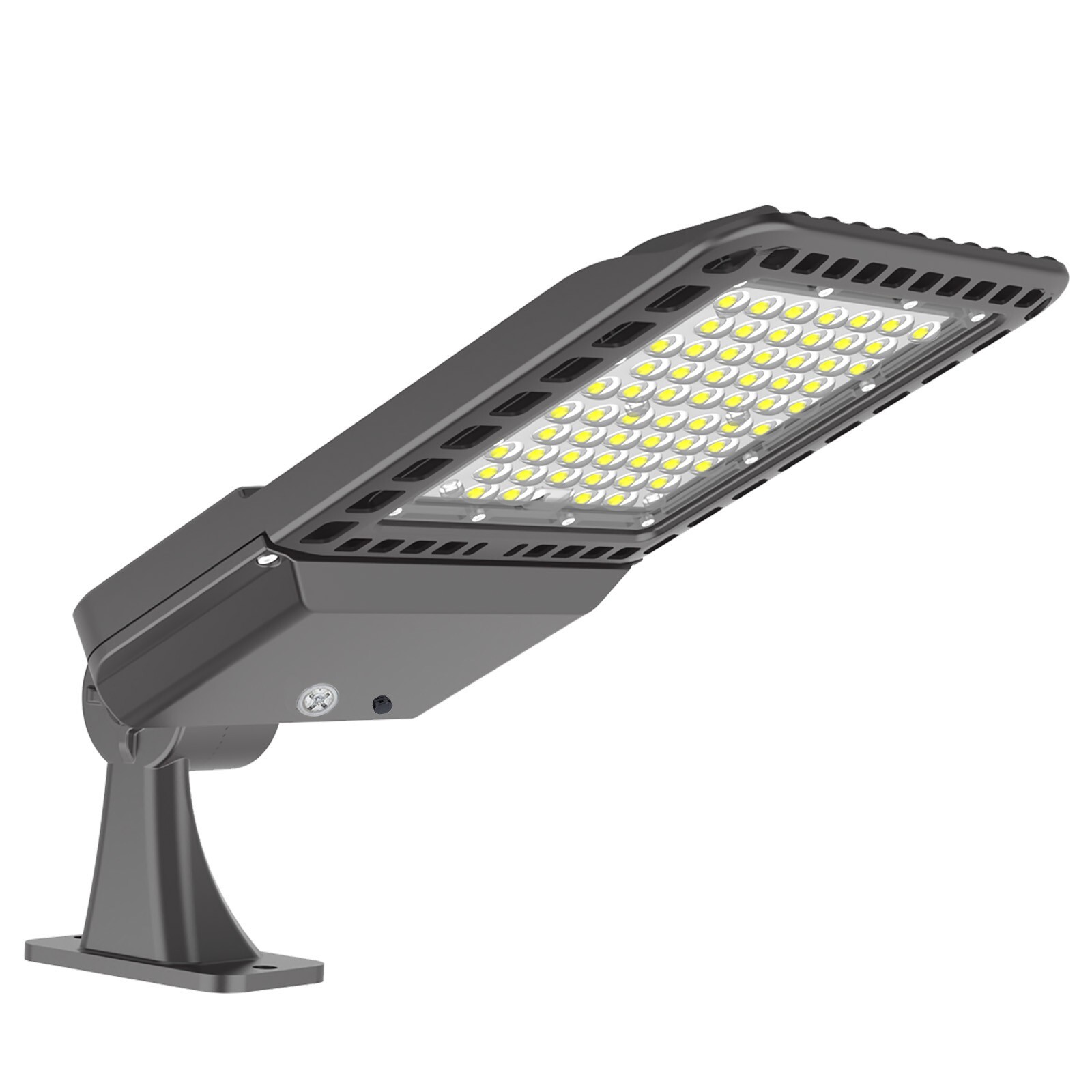 300W LED Shoebox Parking Lot Pole Light Arm Mount Dusk To Dawn 39000 Lumen IP65