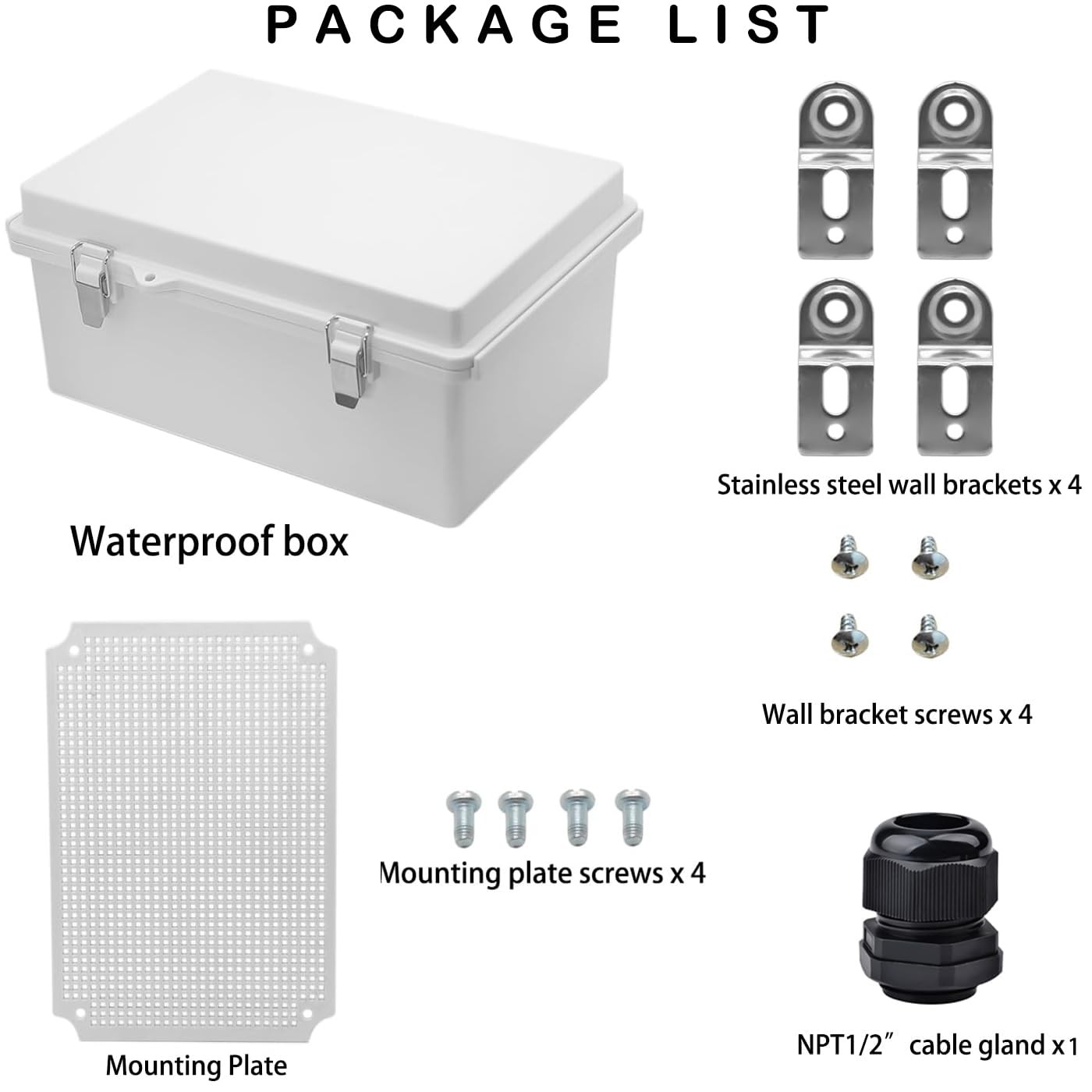 Outdoor Waterproof Electrical Box Junction Box Weatherproof Ip67 Abs Plastic…