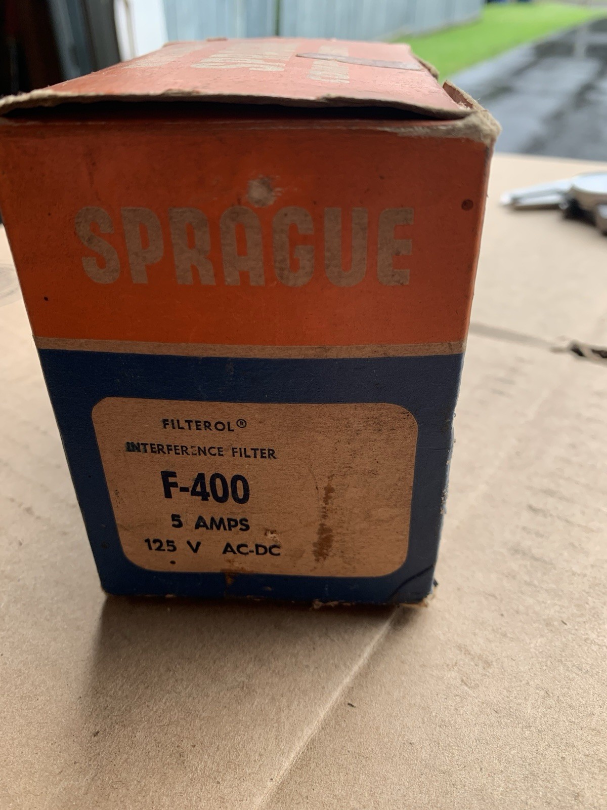 Sprague F-400 Filterol interference filter, 5 amps, 575W New?