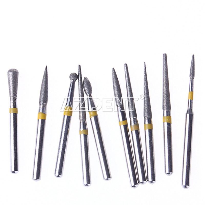 Dental Diamond Burs FG1.6mm Tooth Drill FG101-FG117 Fit for High Speed Handpiece