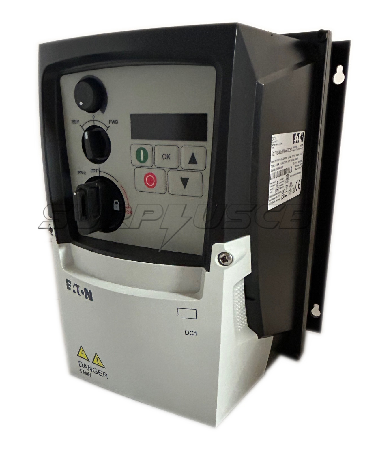 Eaton DC1-1D4D3NN-A6SCE Frequency Drive, 115Vac, 1Ø In/240V 3Ø Out, 1HP, 4.3 Amp