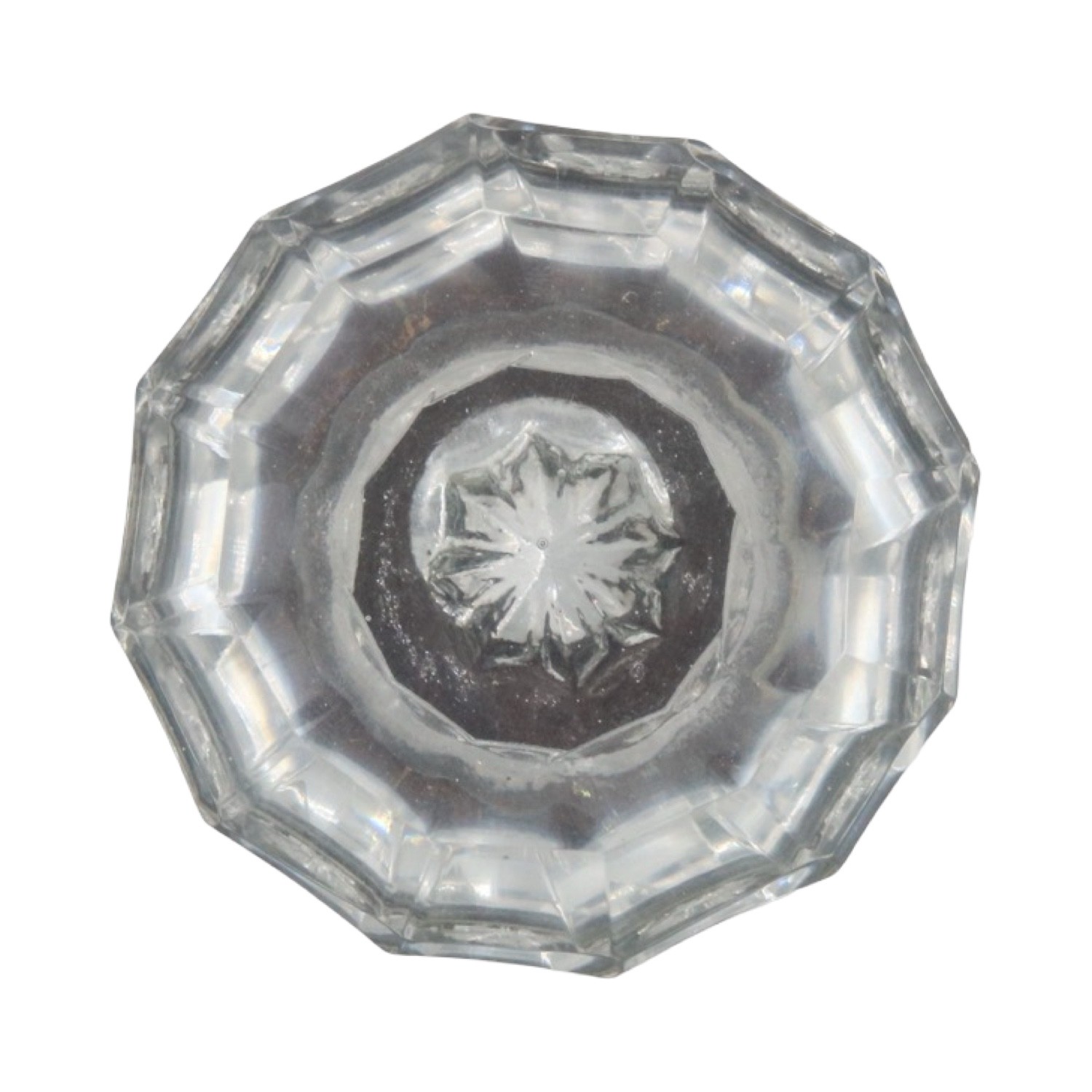Clear Crystal Glass Door Knobs with Solid Brass Ferrules For Sets – 2 Choices