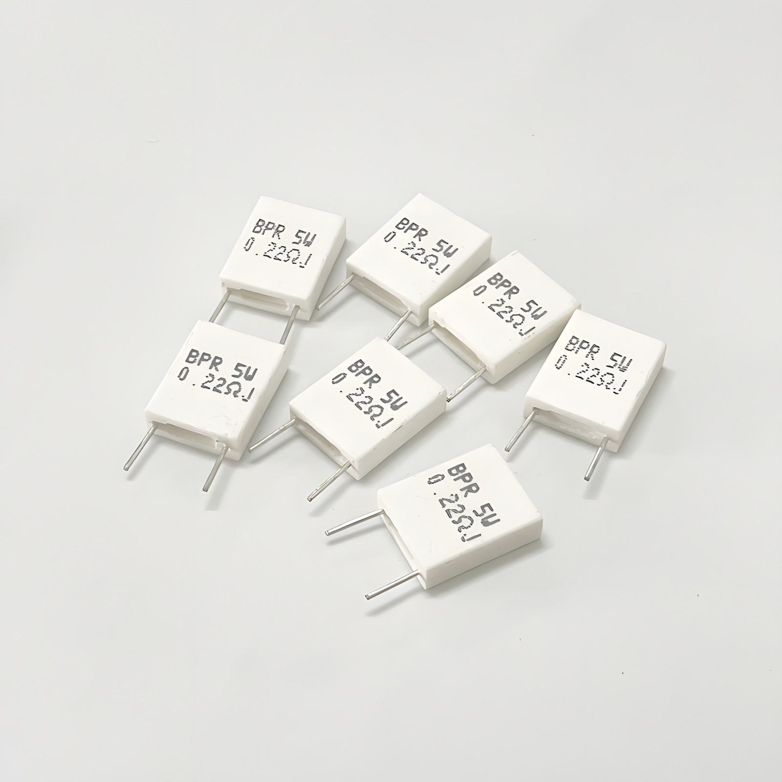 5Watt Non-Inductive Cement Resistor ±5% Values of 0.005~100Ohm Ceramic Resistor