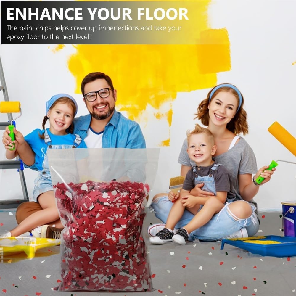 Decorative 1LB Epoxy Floor Chips – Easy Install & Durable Finish for Floors