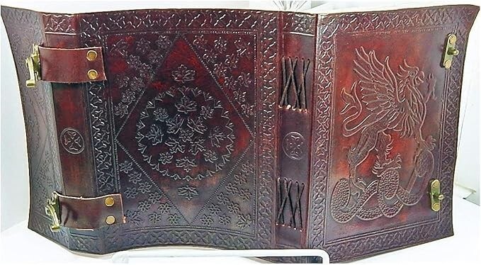 Dragon Embossed Leather Journal 6×8 Handmade Vintage Notebook 200 Lined Pages