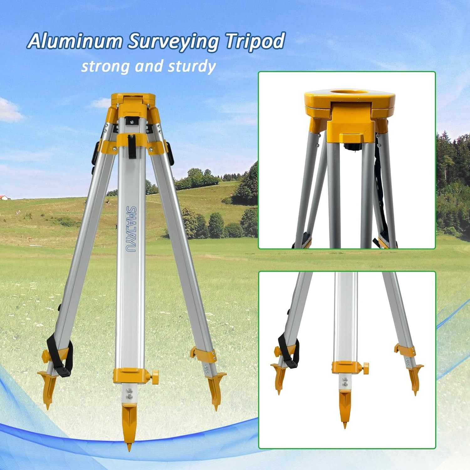 Surveying Tripod, Aluminum Tripod Stand, Stretchable Tripod For Trimble,Topcon