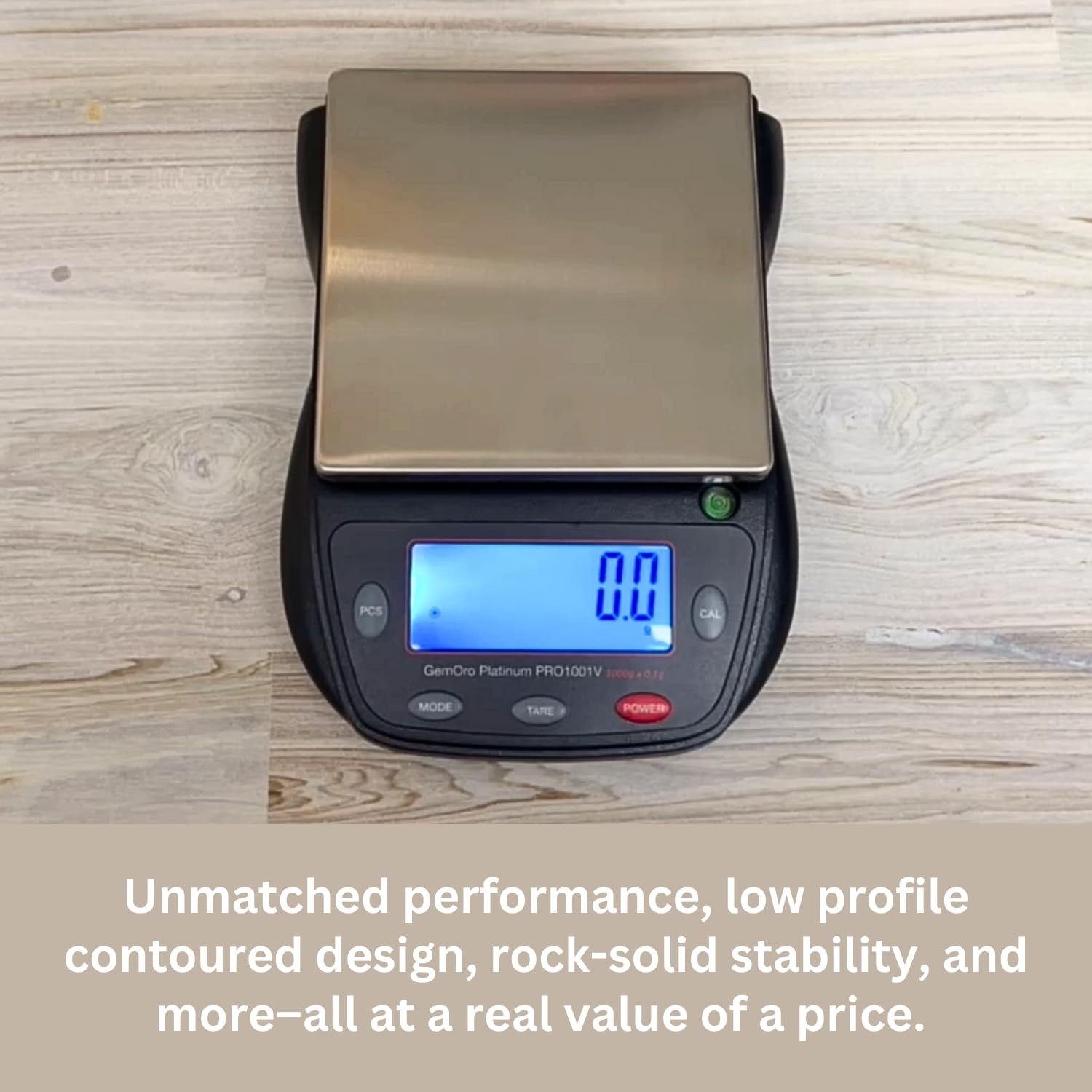 GemOro Platinum PRO1001V | Durable Precise Jewelers Countertop Portable Black