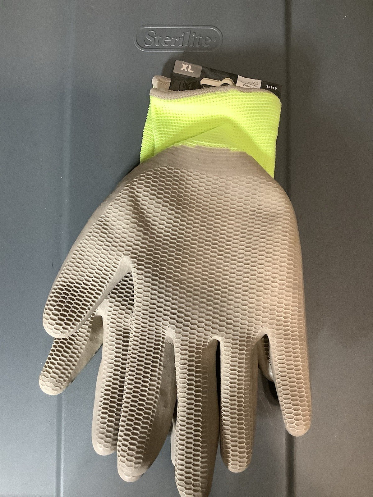 Grease Monkey XL Latex Coated Honeycomb Grip Mechanic Gloves