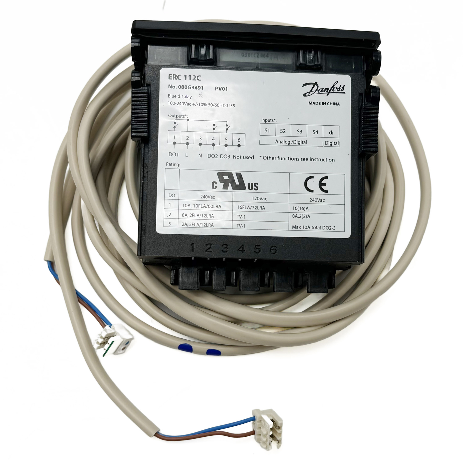 080G3206 DANFOSS ERC 112C Control Was Replaced By 080G3491 100V-240VAC 50/60Hz