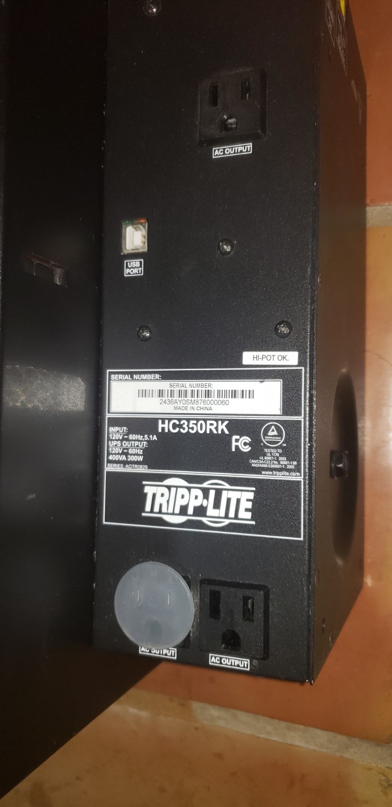 Tripp Lite HC350RK Mobile Power Retrofit Kit 120v-ac 120v-ac 300w