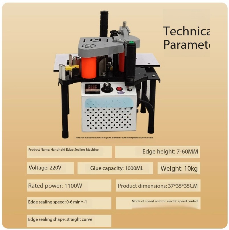 Portable Edge Banding Machine It Can Be Used for Both Curved and Straight Lines