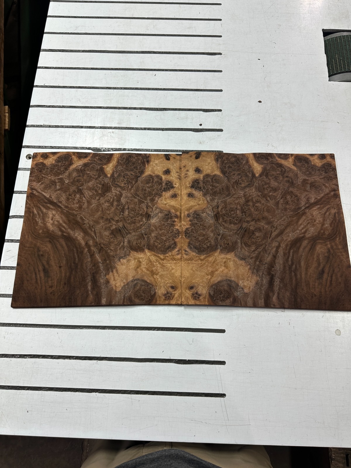 Walnut Burl Raw Wood Veneer 2 sheets 11″ x 11″ 522G