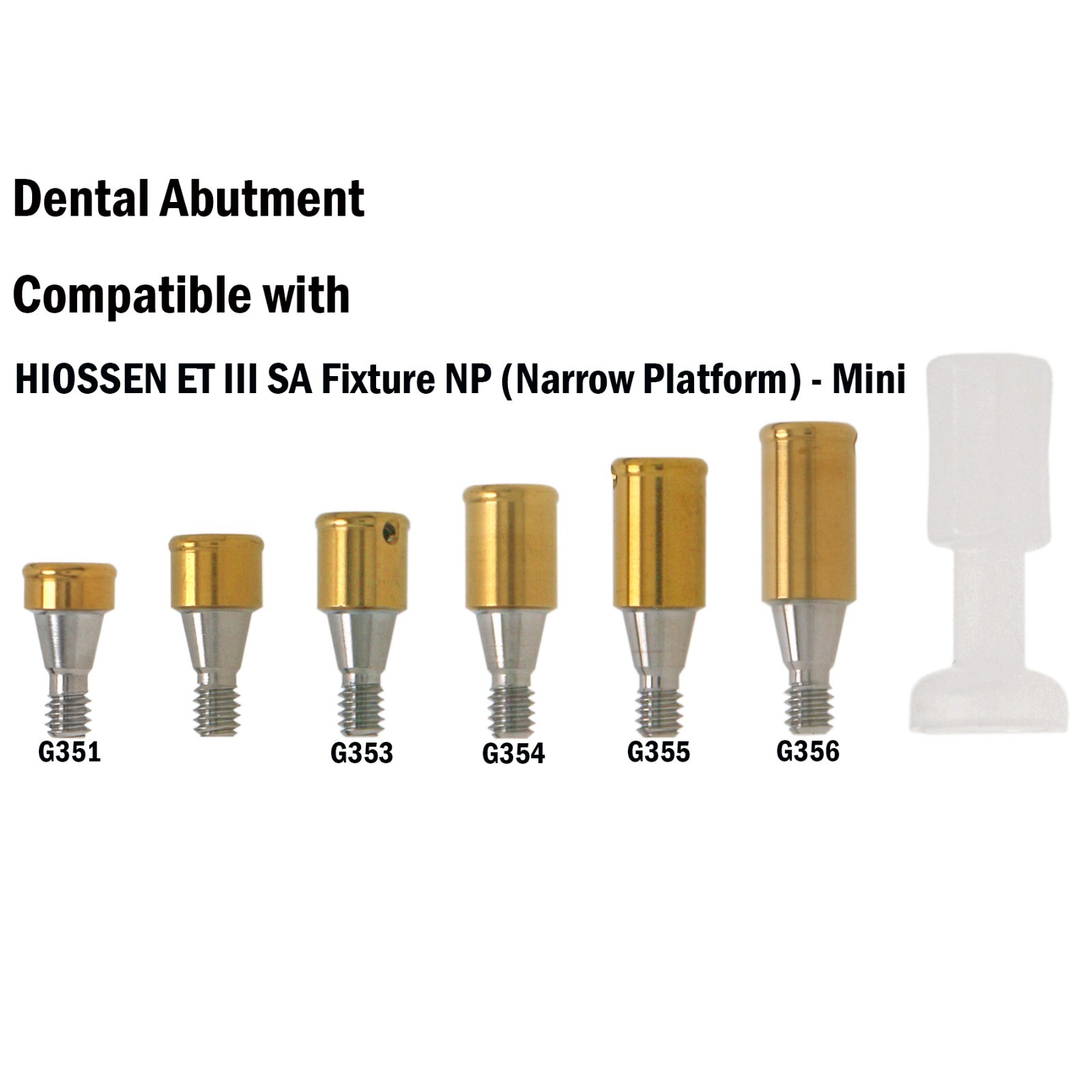 US Dental Overdenture Locator Implant Abutment for Zimmer/Hiossen Male Caps Tool