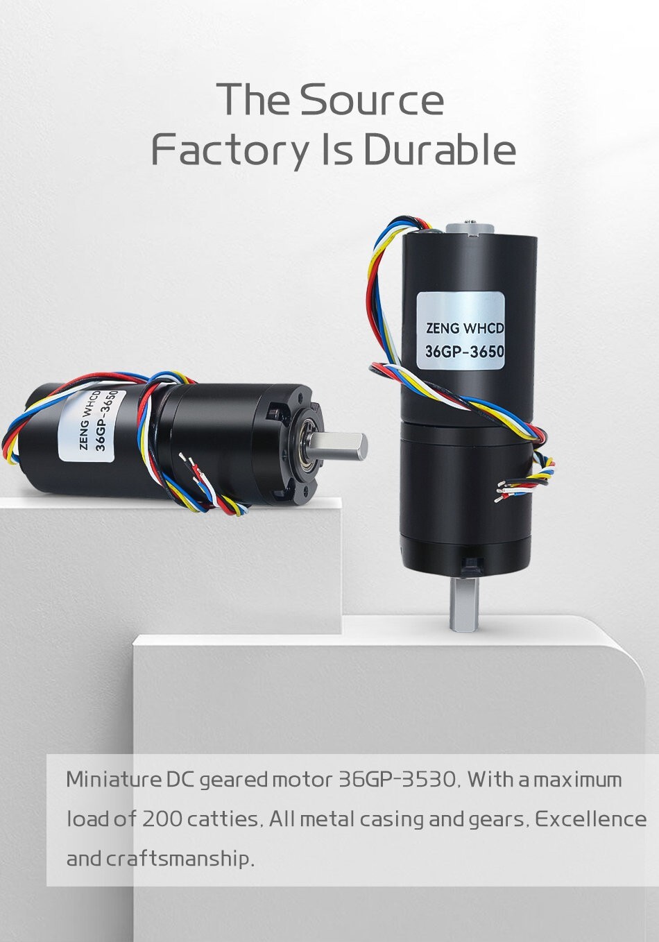 Planetary Reduction Motor DC 12V 24V Brushless Reversible High Torque 36GP-3650