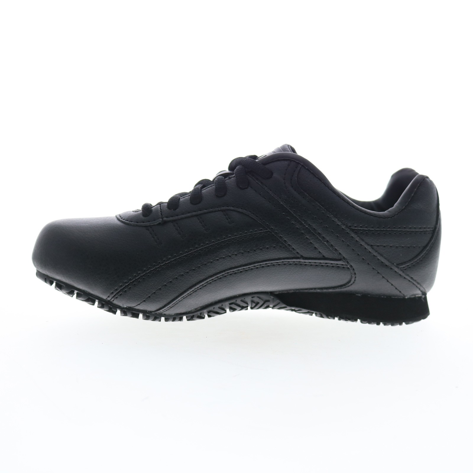 Fila Memory Elleray 5 Slip Resistant Womens Black Wide Athletic Work Shoes