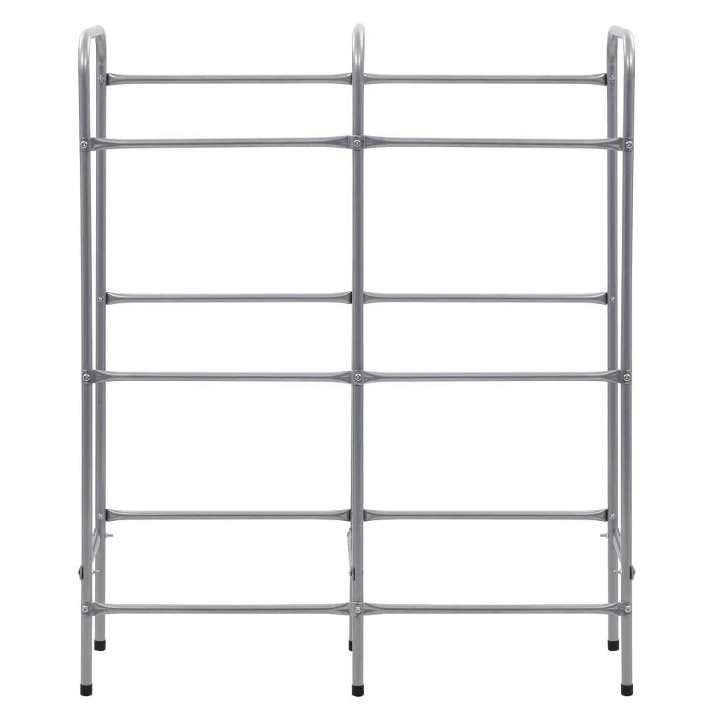 Storage for 6 boxes 96x33x116 cm steel silver