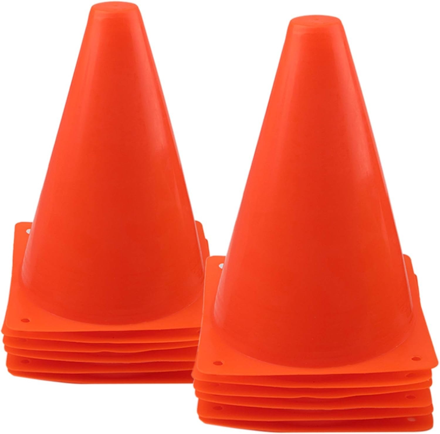 Ergonomic 7″ Training Cones – Lightweight & Stackable for All Sports Activities
