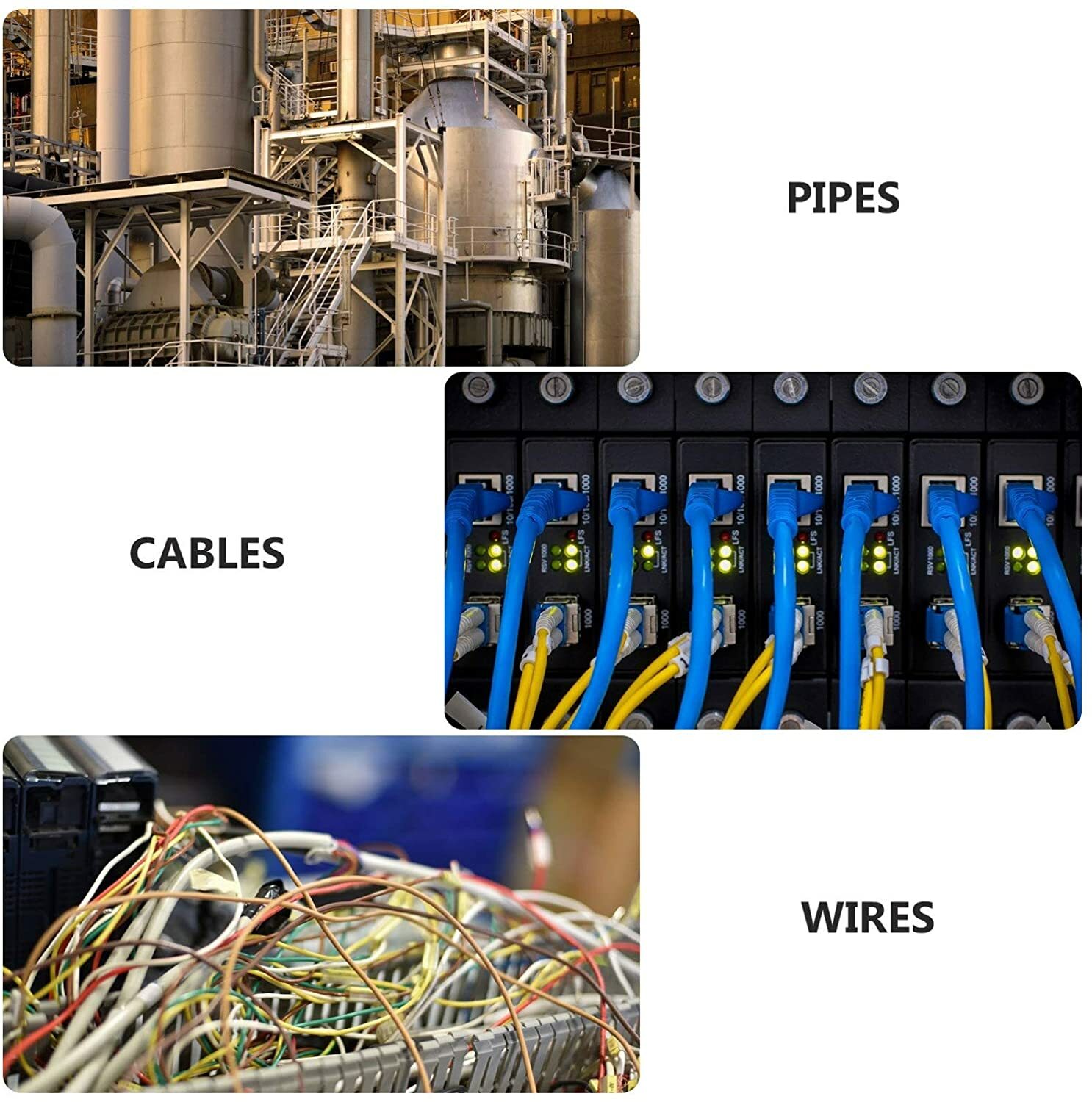 Split Cable Sleeves Wire Loom Automotive Harness Wrap Home Cable Management Lot