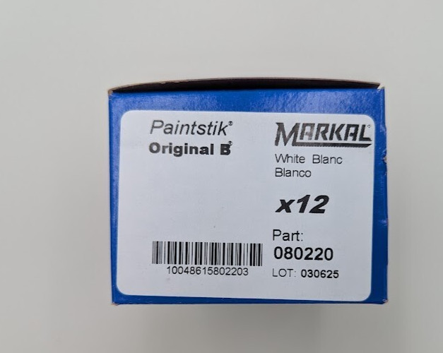 Markal Paintstik Original B – White, 1 pack – 12 Qty