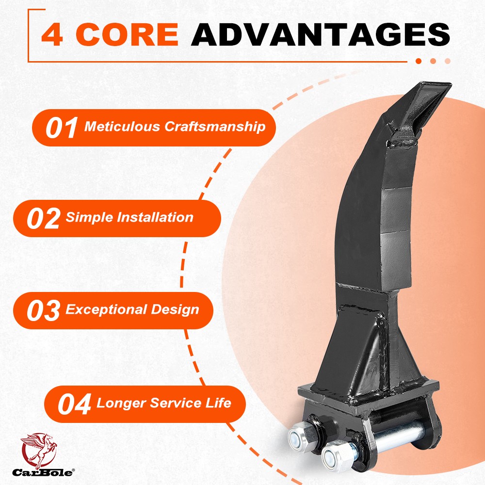 Replace Mini Excavator Attachment Ripper Single Hook Backhoe 90mm/3.54in Span