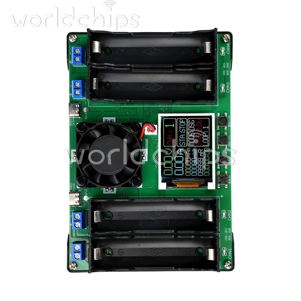 4Channel 18650 Battery Capacity Internal Resistance Tester Auto Charge Discharge