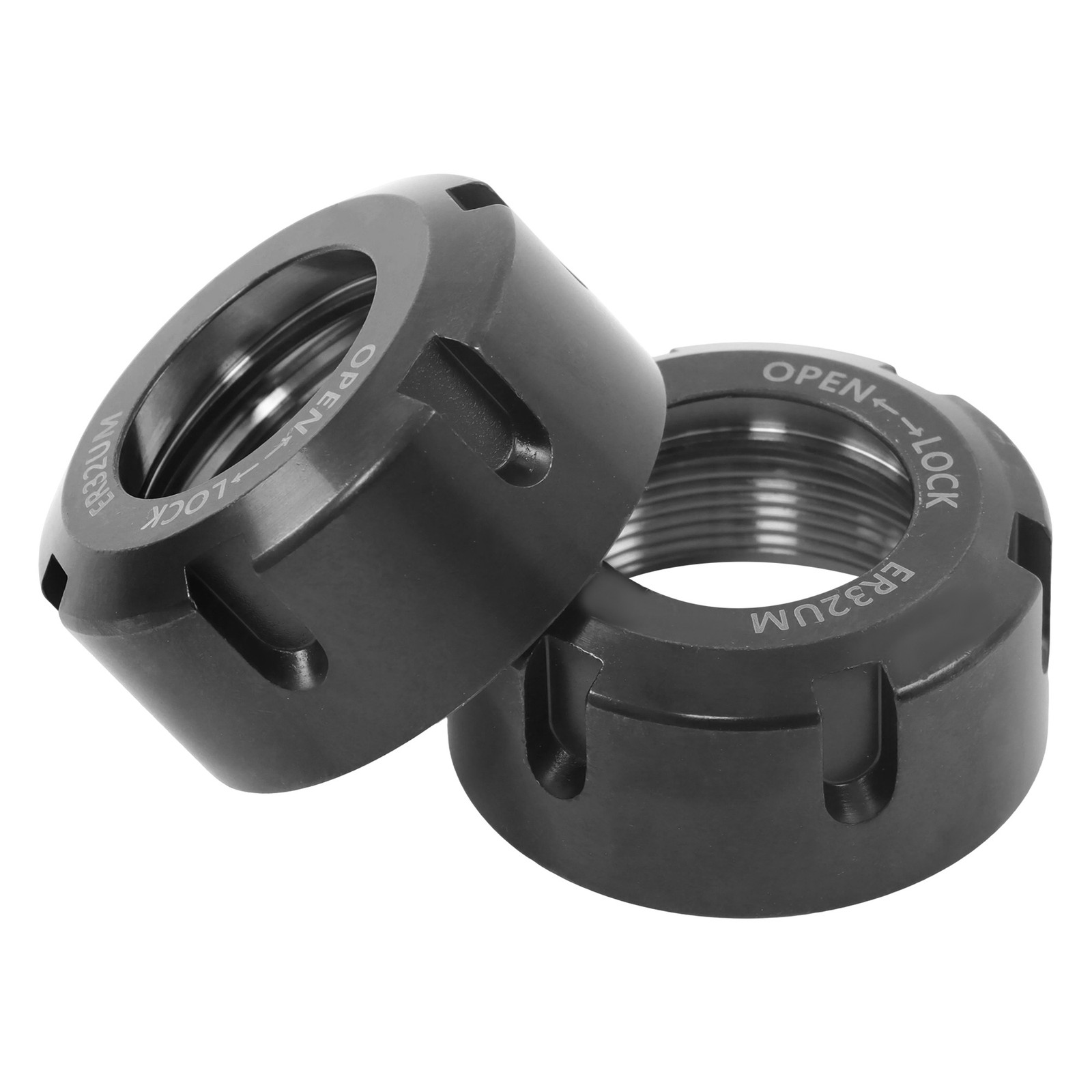 ER32UM Collet Nut 2 Pack Set Ball Bearing Type for CNC Milling Tool Holder