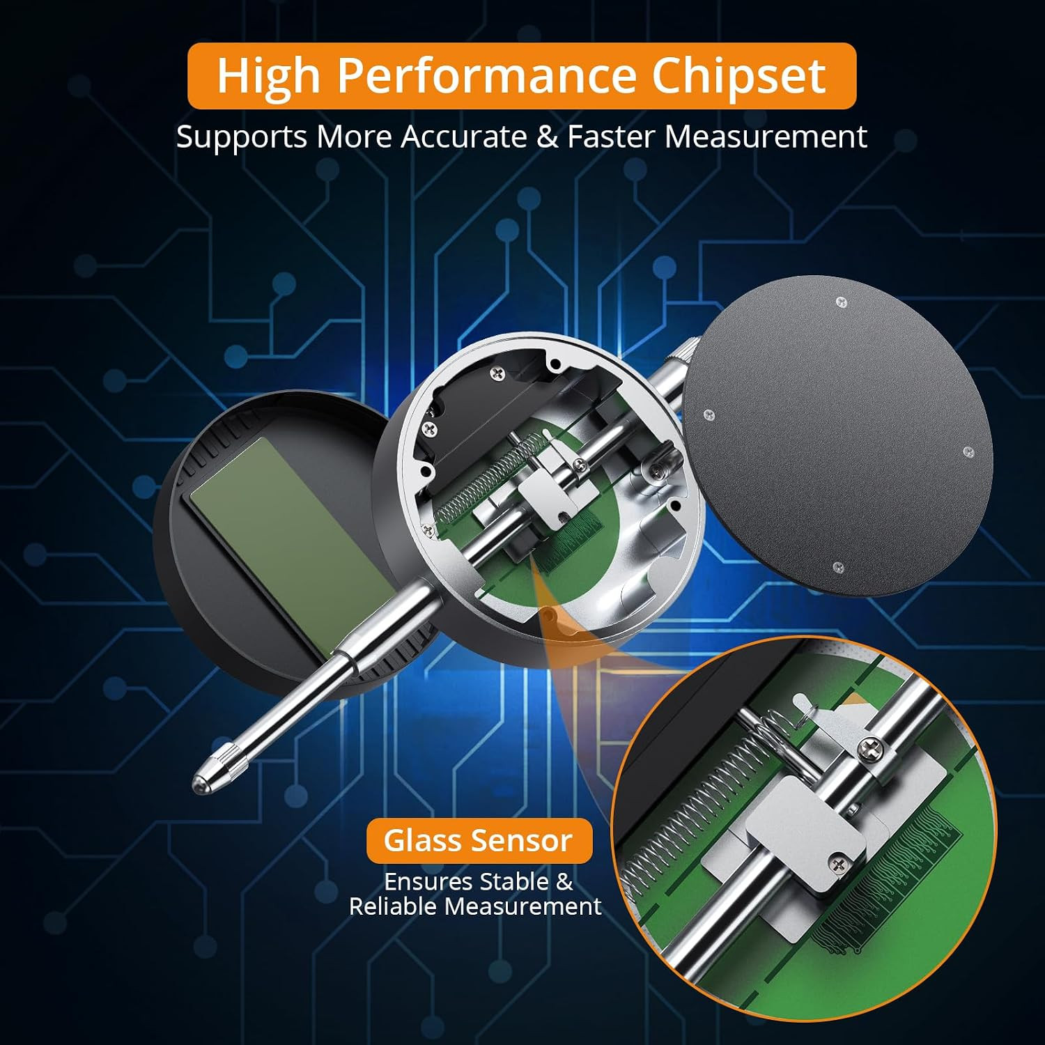 1″/25.4Mm Digital Dial Indicator 0.0005″/0.01Mm Dial Test Indicator | DTI Dial G
