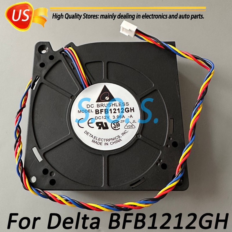 1PCS NEW For Delta BFB1212GH 12CM 12V 3.96A 4PIN cooling fan Fast delivery