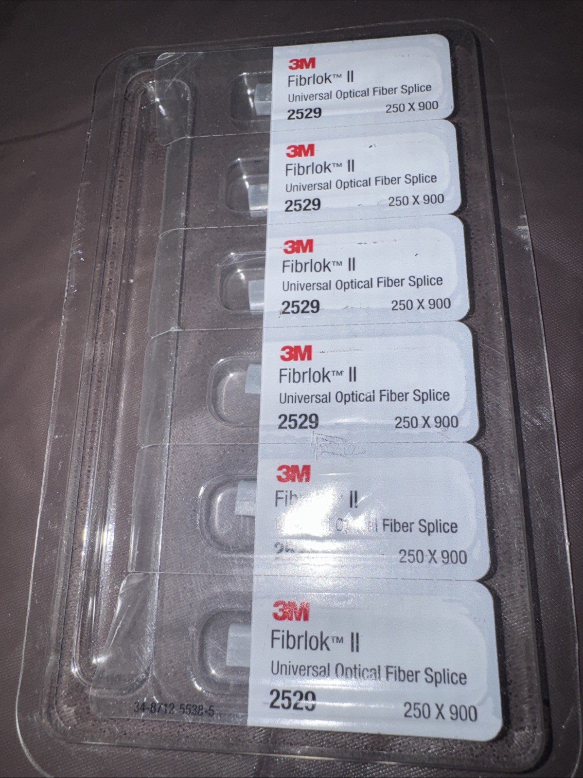 Fiber Splicing Corning 3M FIBRLOK 2529 – FIBER SPLICE 250 900 – Pack of 6