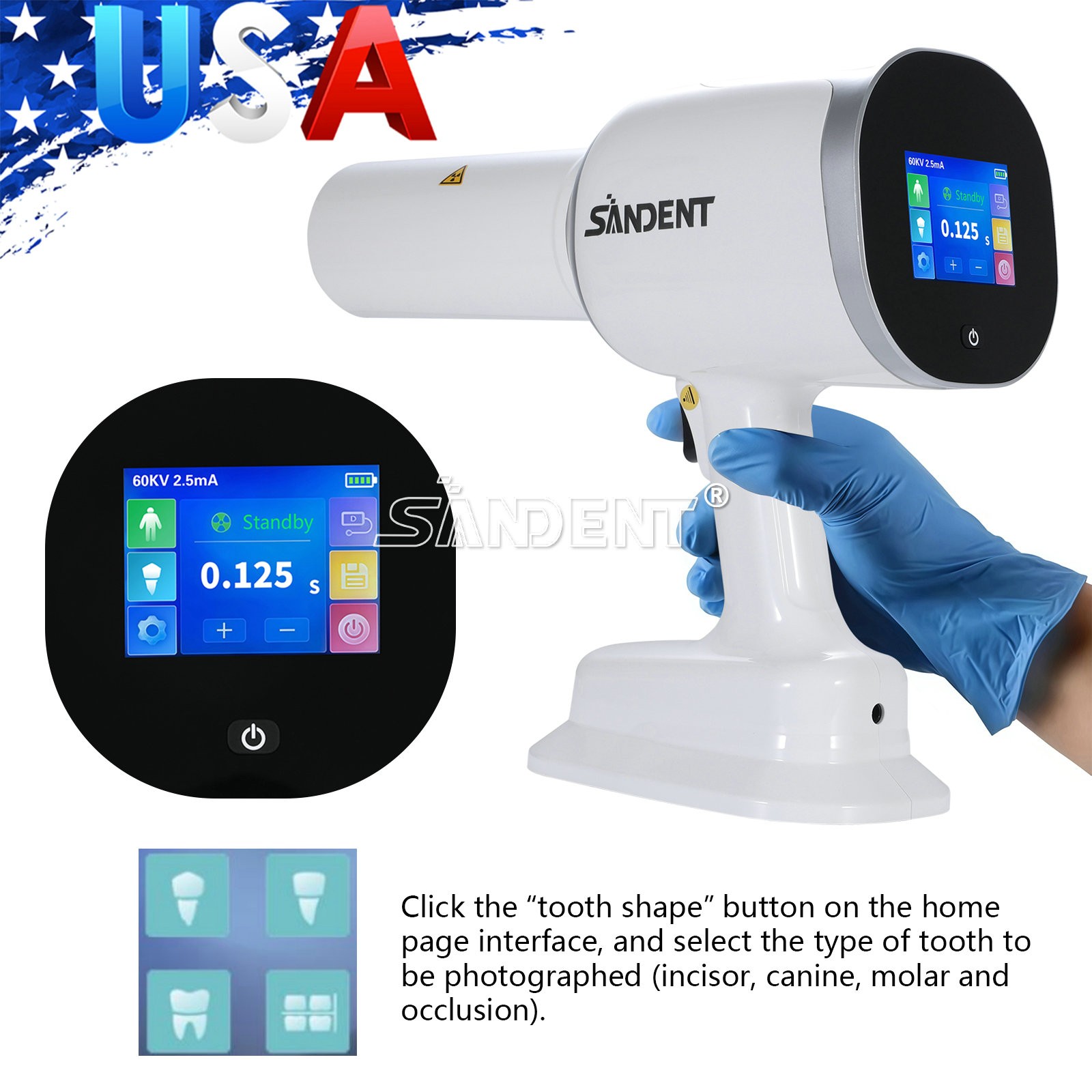 USA 10 Yabangbang Dental LED E-generator High Speed Handpiece 4 Hole
