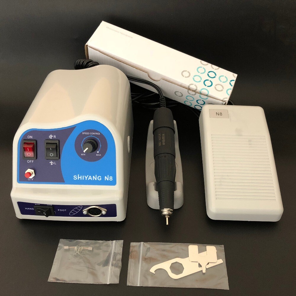 45000rpm Dental Lab Micro Motor Micromotor SHIYANG N8 + Handpiece H37LN US STOCK