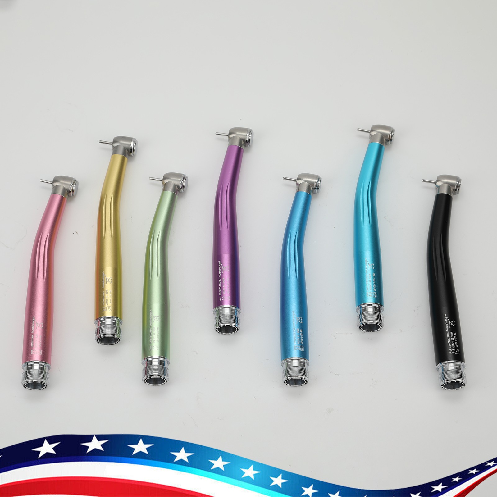 High Speed Handpiece 2Holes Turbine Standard Head 7Colors Dental For NSK