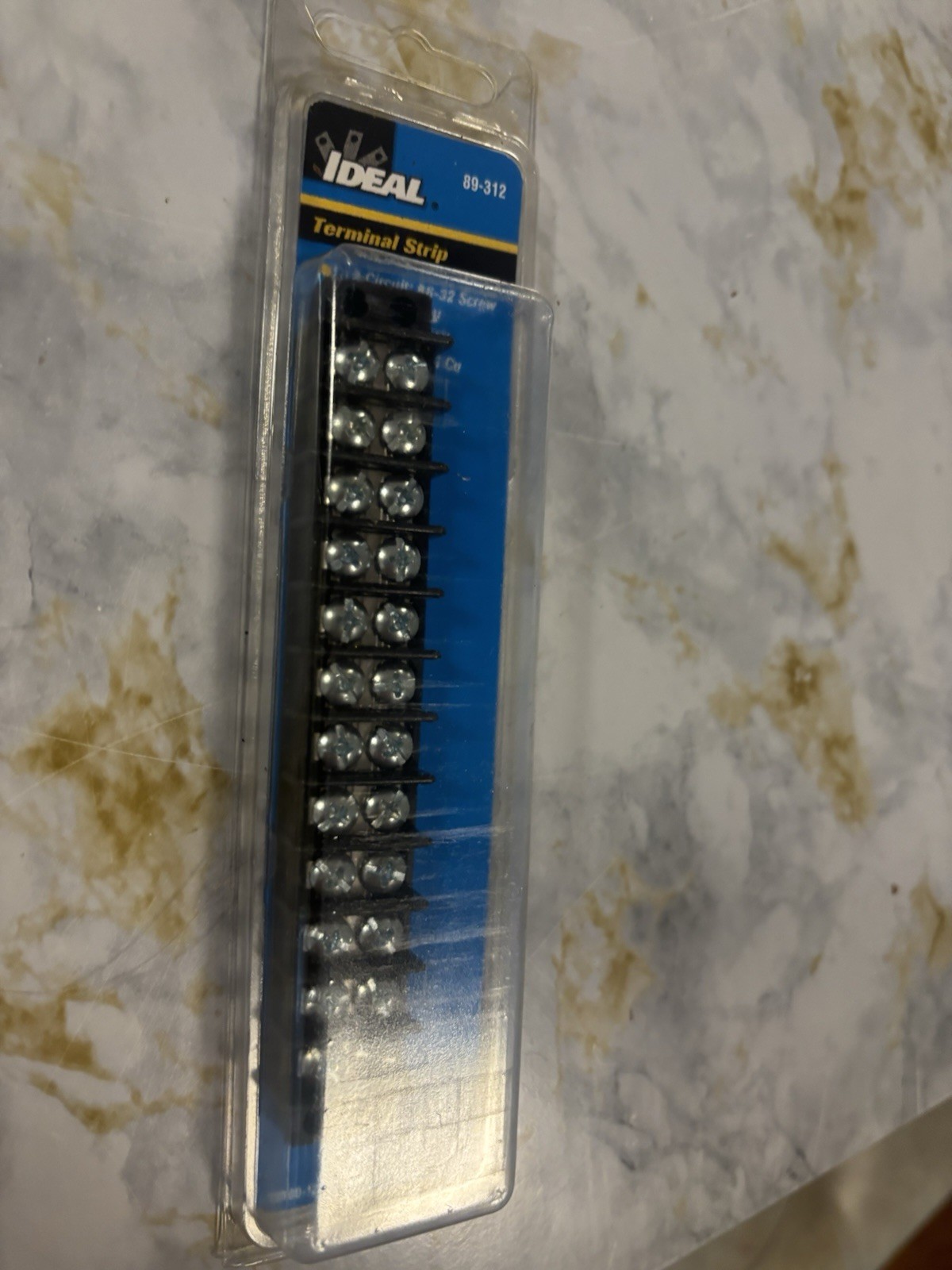 Ideal 89-312 Terminal Strip, 12-Pole, 22-14 AWG