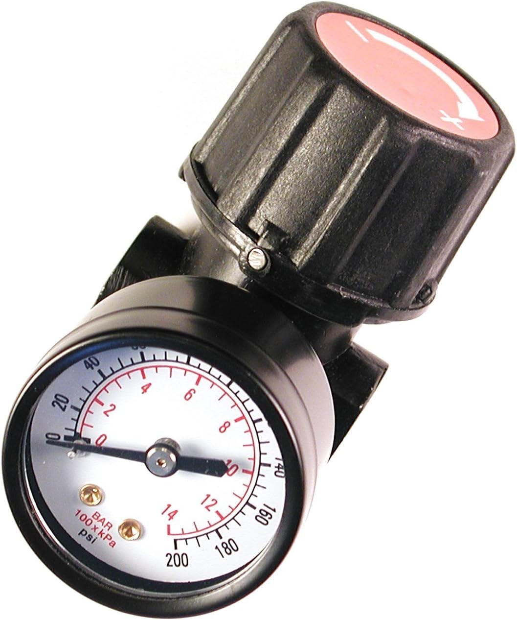 Robust Air Regulator with Steel Gauge for 200 PSI Inlet, Ideal for Compressors