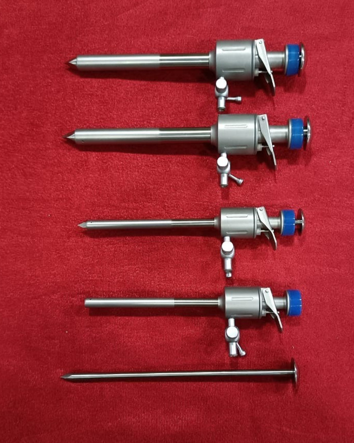 Laparoscopic Trocar Cannula 5mm/10mm SS Reusable Instruments – 4 nos.