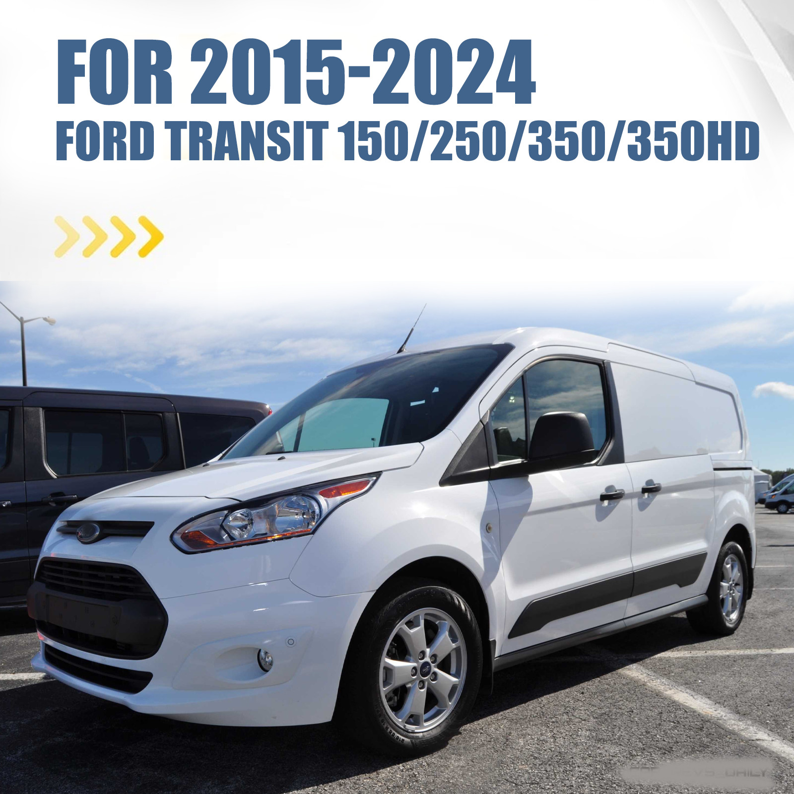 FOR FORD TRANSIT 2015-2024 2022 LEFT DRIVER SIDE DOOR FENDER FLARE MOLDING TRIM