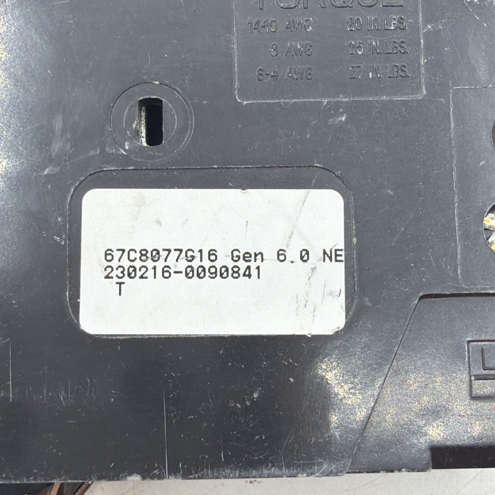 EATON BRP120DF 20A DUAL FUNCTION COMBO ARC FAULT/GROUND FAULT Broken Tabs
