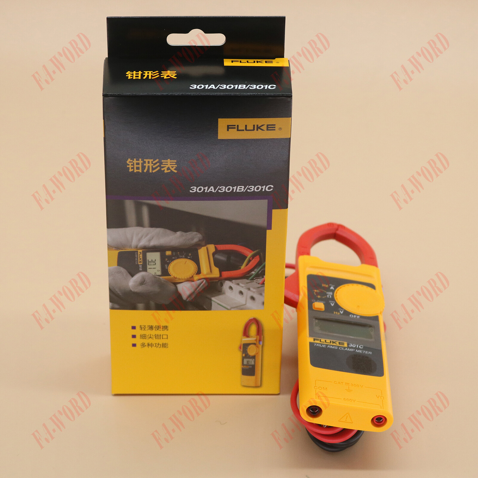 One Fluke 301C AC Digital Clamp Meter Voltage Tester Multitester New