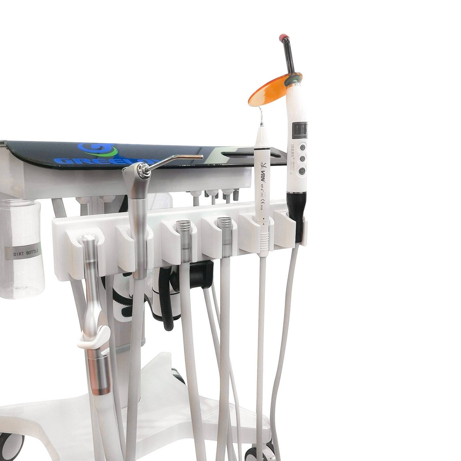 Mobile Dental Treatment Unit Delivery Cart GU-P302S with Portable Air Compressor
